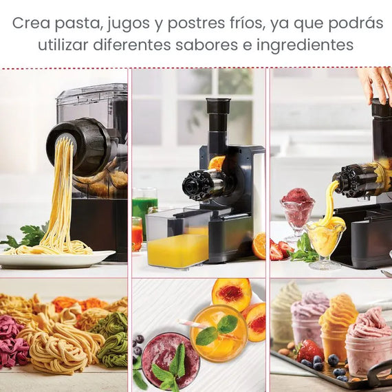 Emeril Pasta & Beyond Deluxe- Máquina automática pastas, postres y jugos