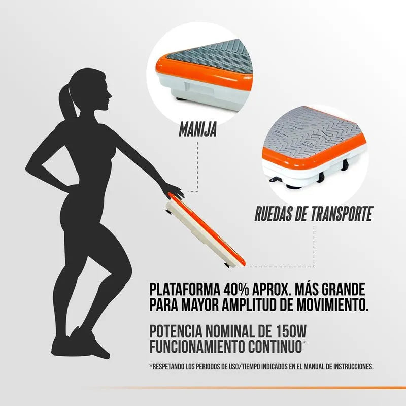 Power Fit Elite DELUXE-Plataforma Vibratoria de  Ejercicio