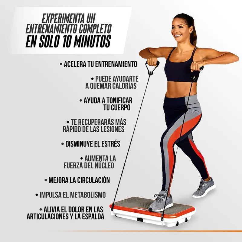 Power Fit Elite DELUXE-Plataforma Vibratoria de  Ejercicio