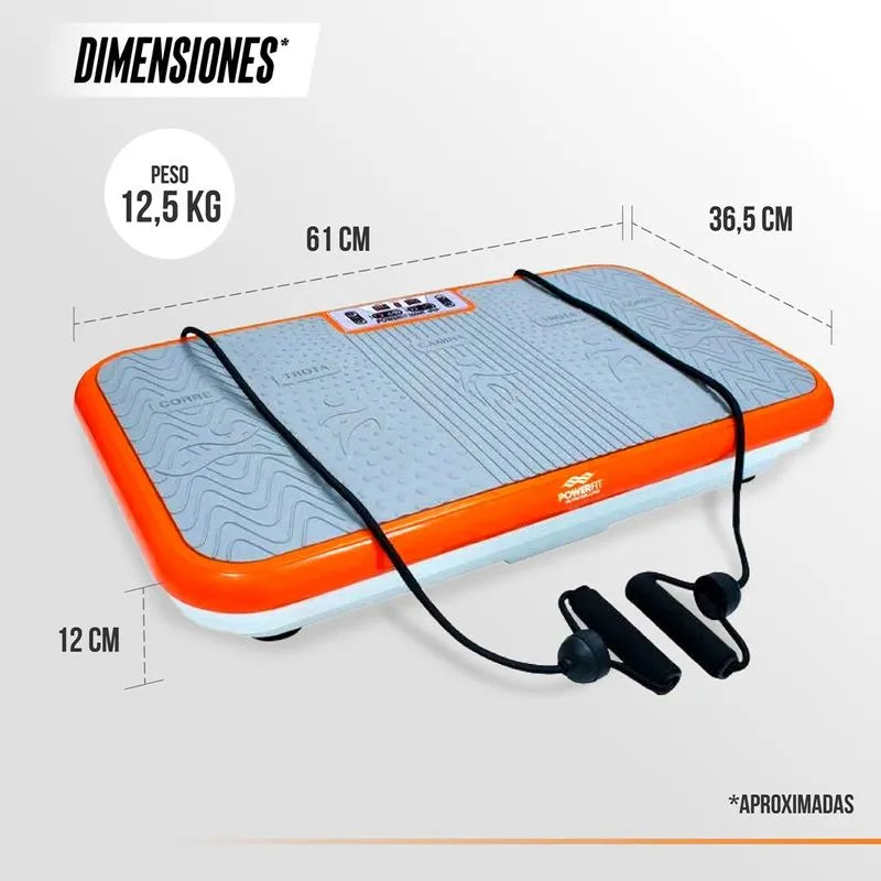 Power Fit Elite DELUXE-Plataforma Vibratoria de  Ejercicio