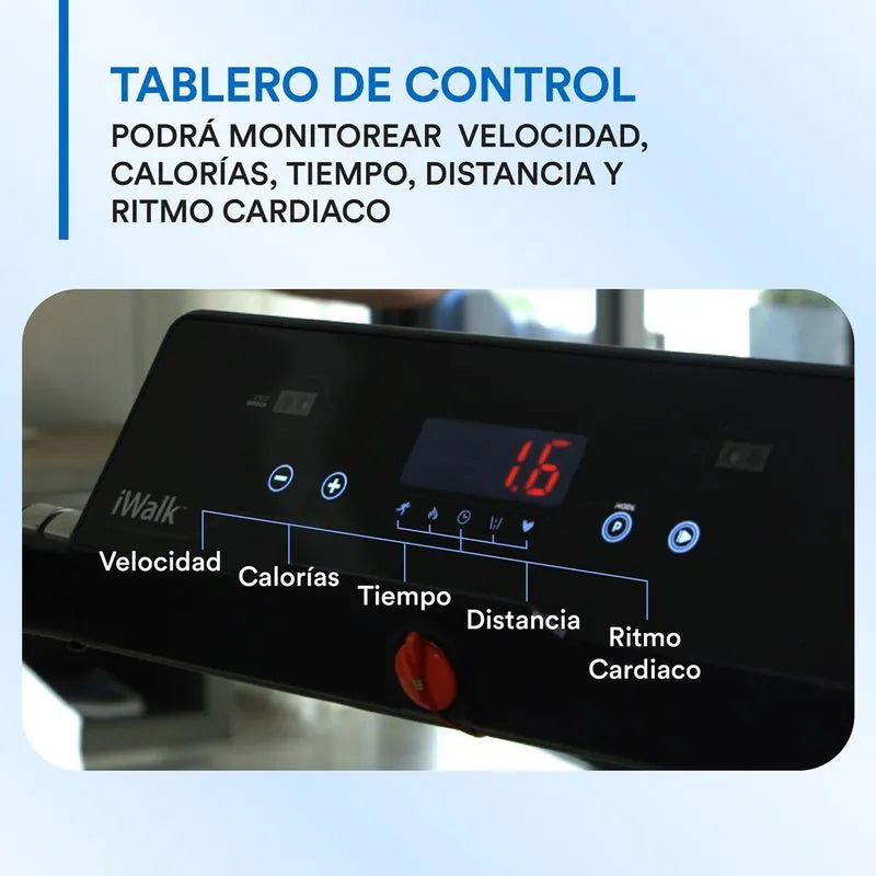 iWalk Pro 110V Caminadora y trotadora plegable y portátil con sensores inteligentes