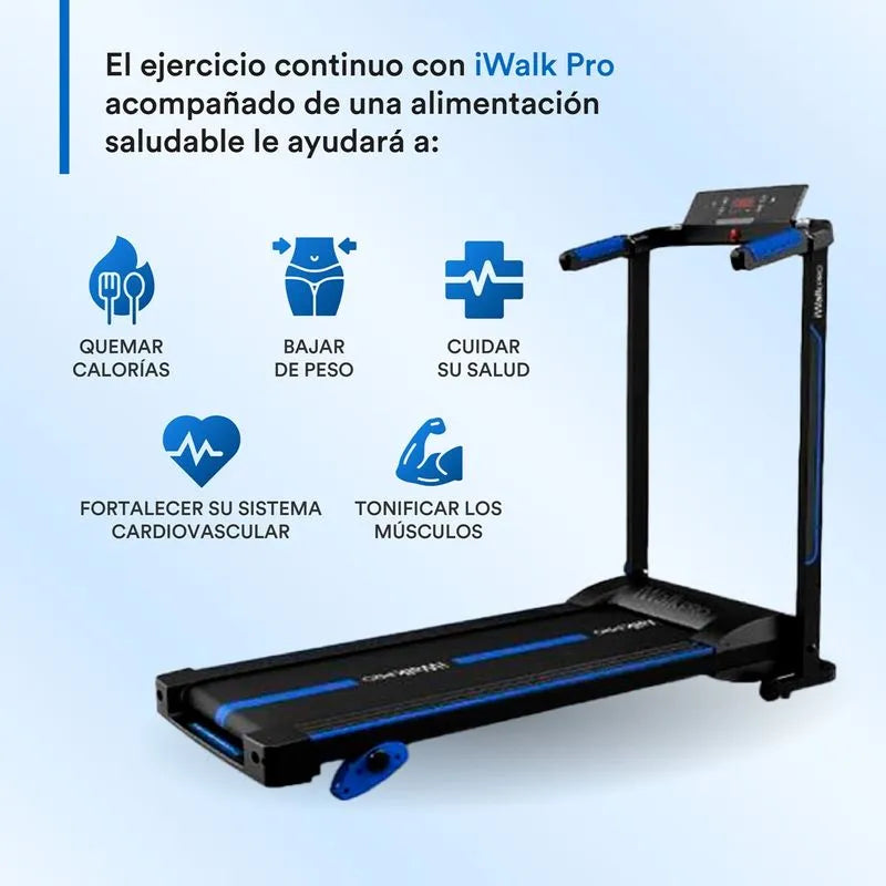 iWalk Pro 110V Caminadora y trotadora plegable y portátil con sensores inteligentes