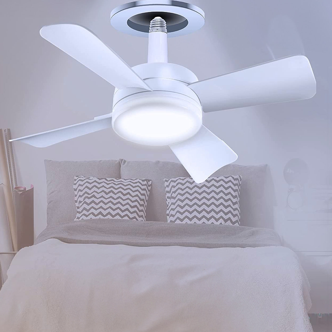 Socket Fan Light - Ventilador de techo con iluminación led