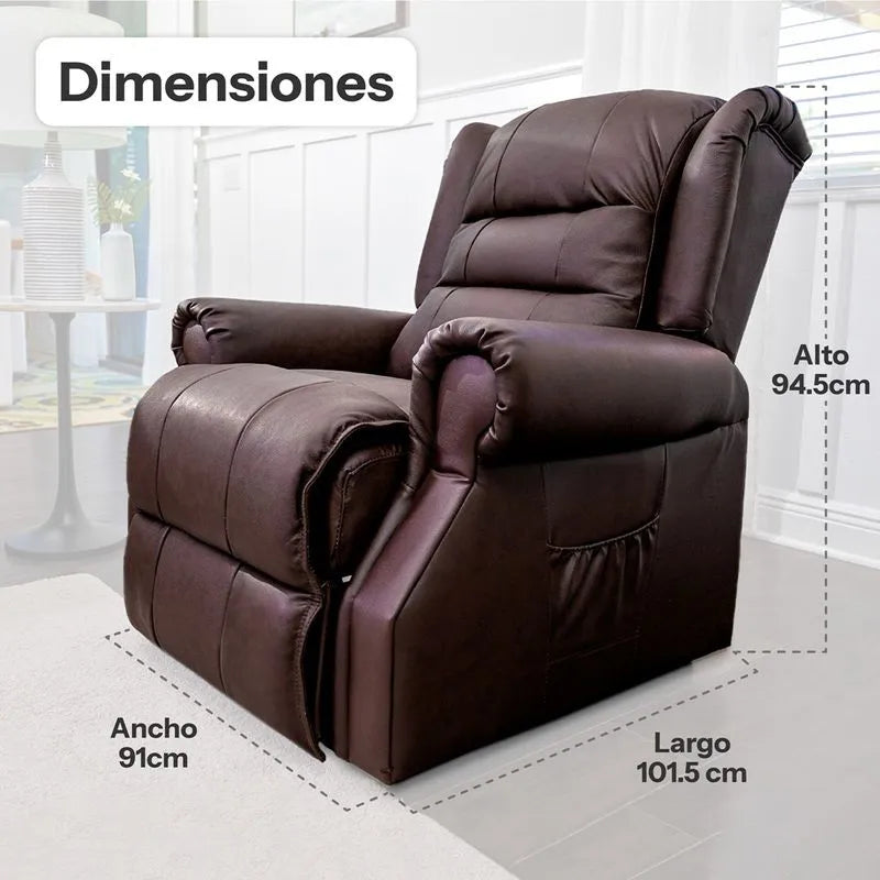 Stand Up Seat - Sillón elevador Deluxe masajeador y reclinable