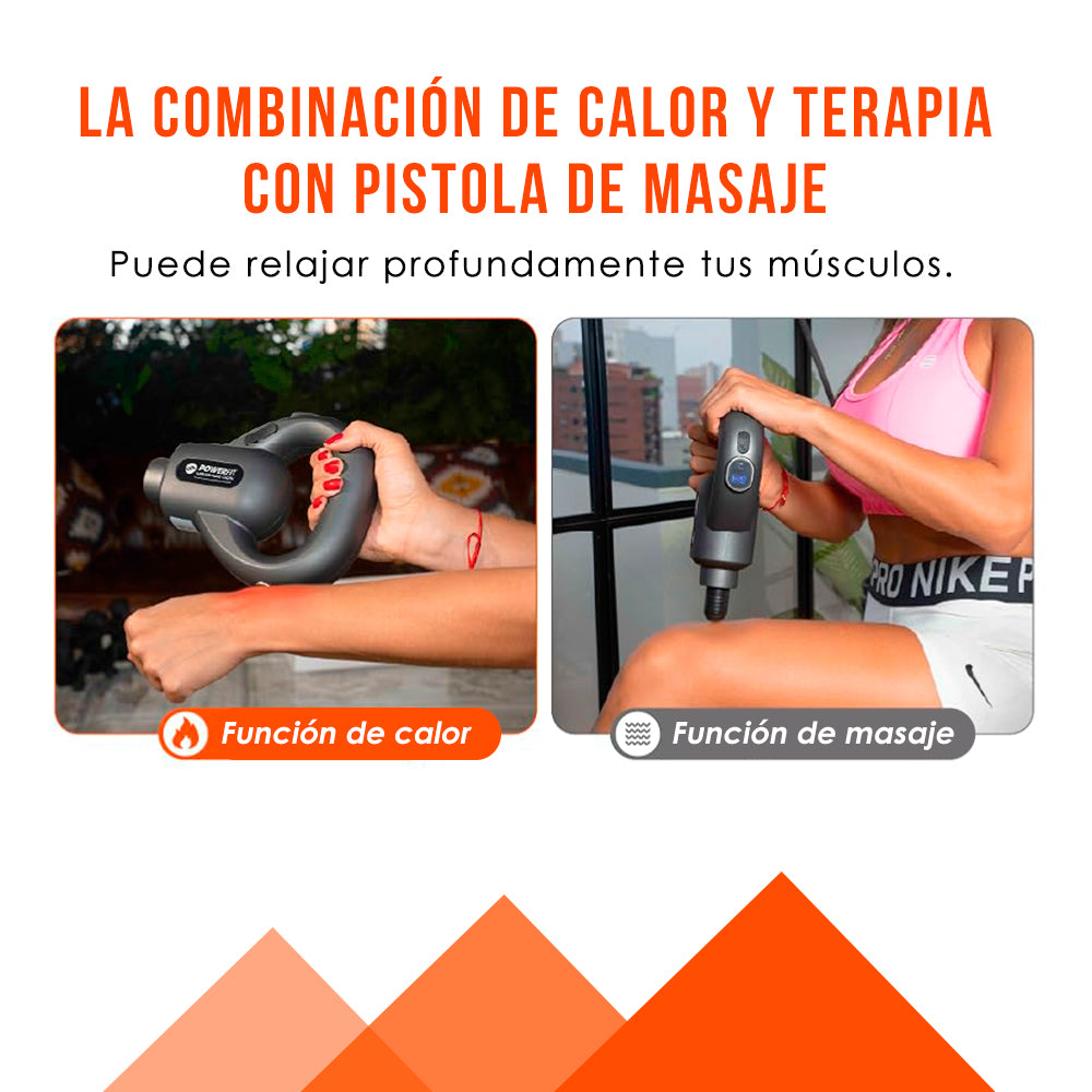 Power Fit Massage Gun Advanced - Mini pistola de masaje de tejido profundo