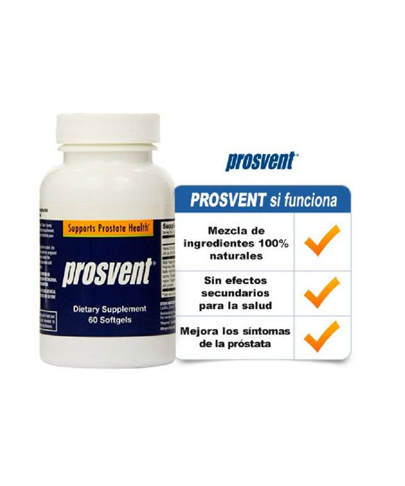 Prosvent - Suplemento Nutricional Buena Salud en la Próstata y Función Urinaria