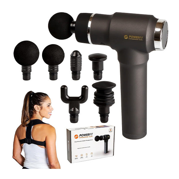 Powerfit Massage Gun with Posture Corrector – TVNovedadesTV